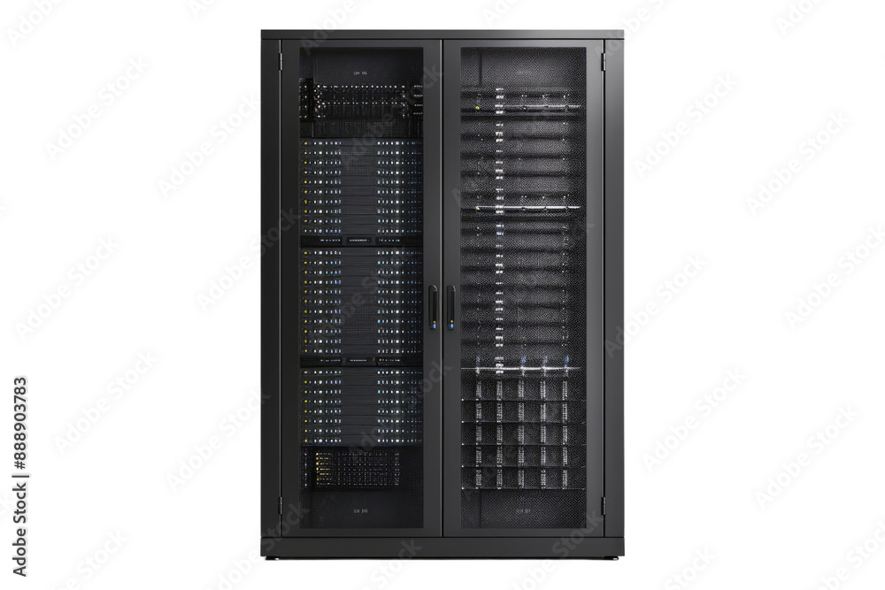 Data center esential isolated on transparent background Data center esential isolated on transparent background