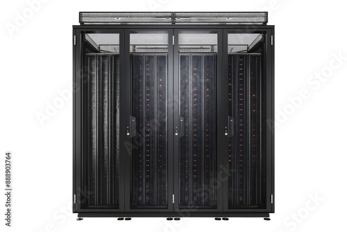 Data center esential isolated on transparent background photo