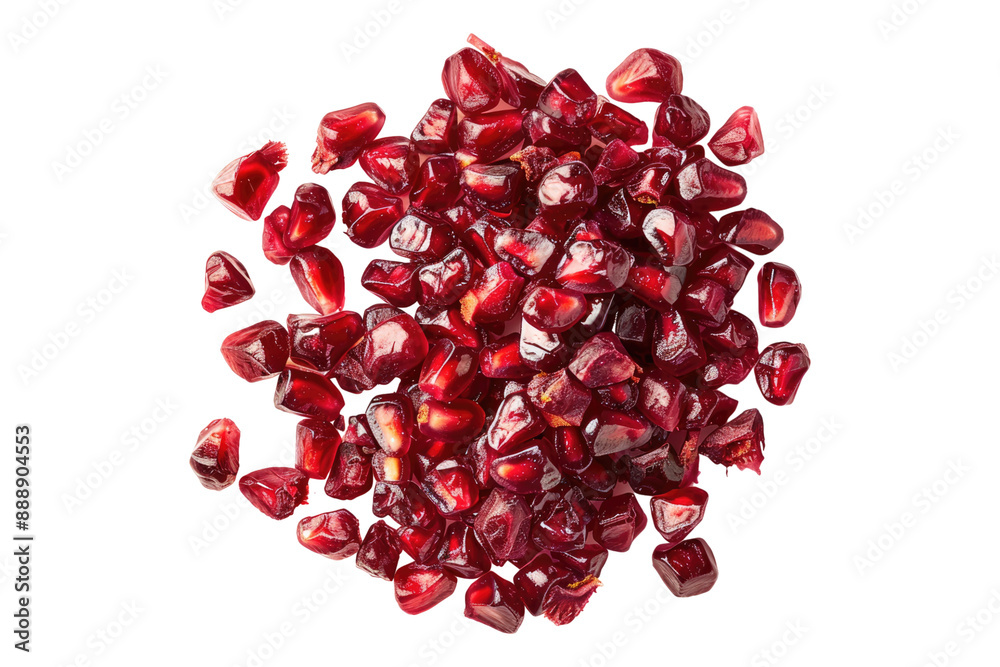 Dried pomegranate isolated on transparent background Dried pomegranate isolated on transparent background