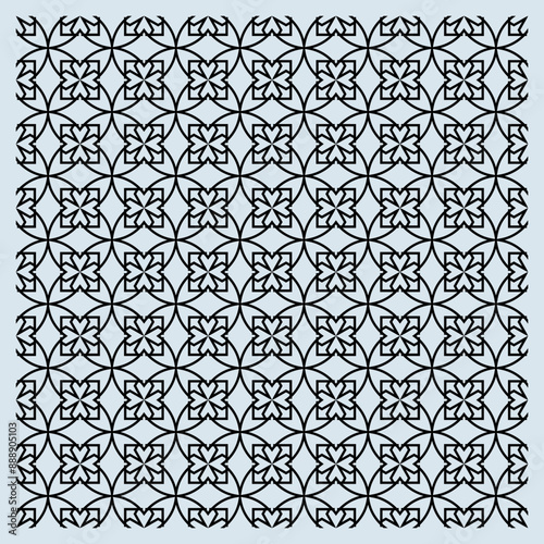 Modern seamless pattern with letter X