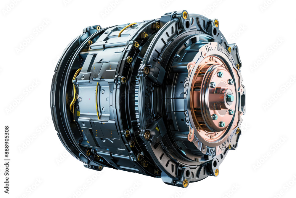 Electric motor isolated on transparent background Electric motor isolated on transparent background