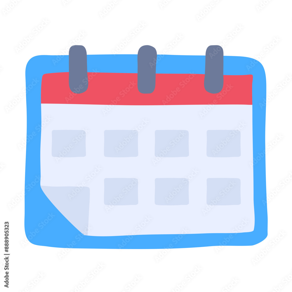 Calendar Flat Style Icon vector design and illustration template Calendar Flat Style Icon vector design and illustration template
