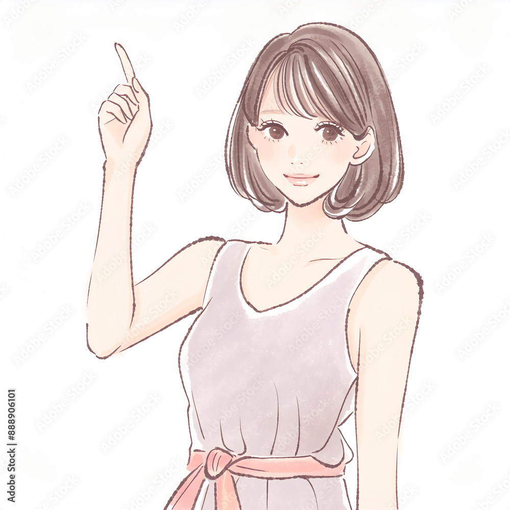 女性・女の子のイラスト素材 女性・女の子のイラスト素材
