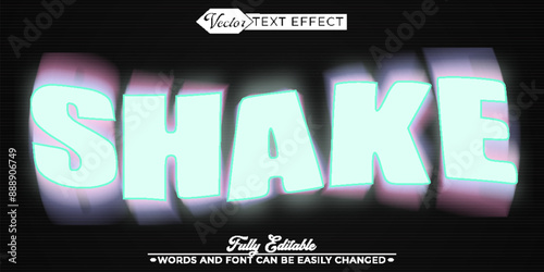 Shake Vector Editable Text Effect Template