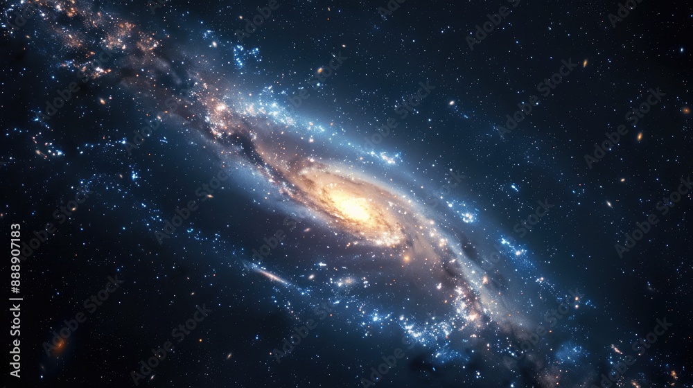 Obraz premium Galactic Formation of Milky Way