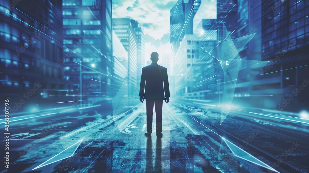 businessman in the city businessman in the city