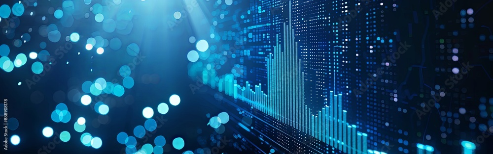 Stock Market Dynamics Displayed on Digital Interface Stock Market Dynamics Displayed on Digital Interface