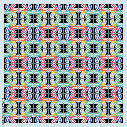 Modern colorful geometric pattern background
