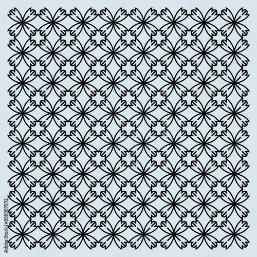 Dark seamless pattern with letter X