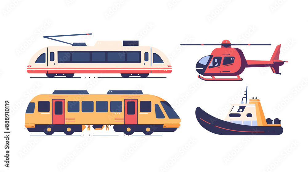 A minimalist vector icon set of transportation transparant background A minimalist vector icon set of transportation transparant background