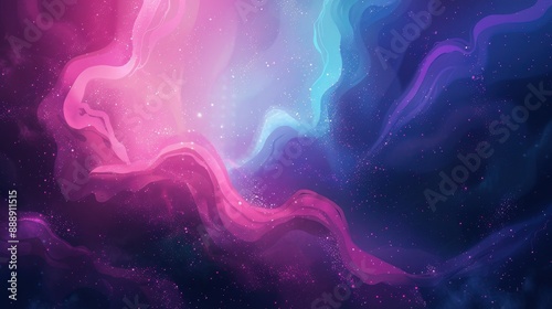 Cosmic Abstract with Pink and Blue Hues