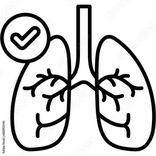 Healthy Lungs Icon