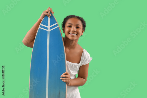 Happy African-American girl...