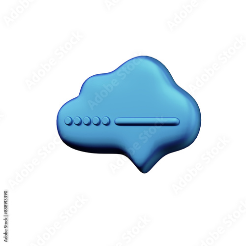 Various toon 3D icons and signs