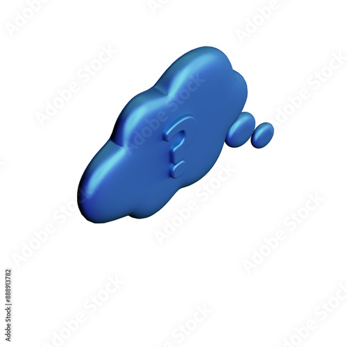 Various toon 3D icons and signs