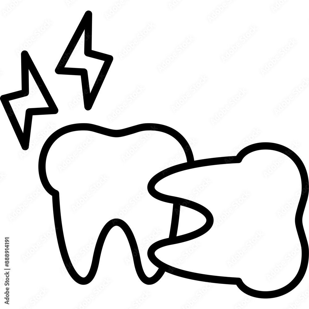 Abscessed Tooth Icon Abscessed Tooth Icon