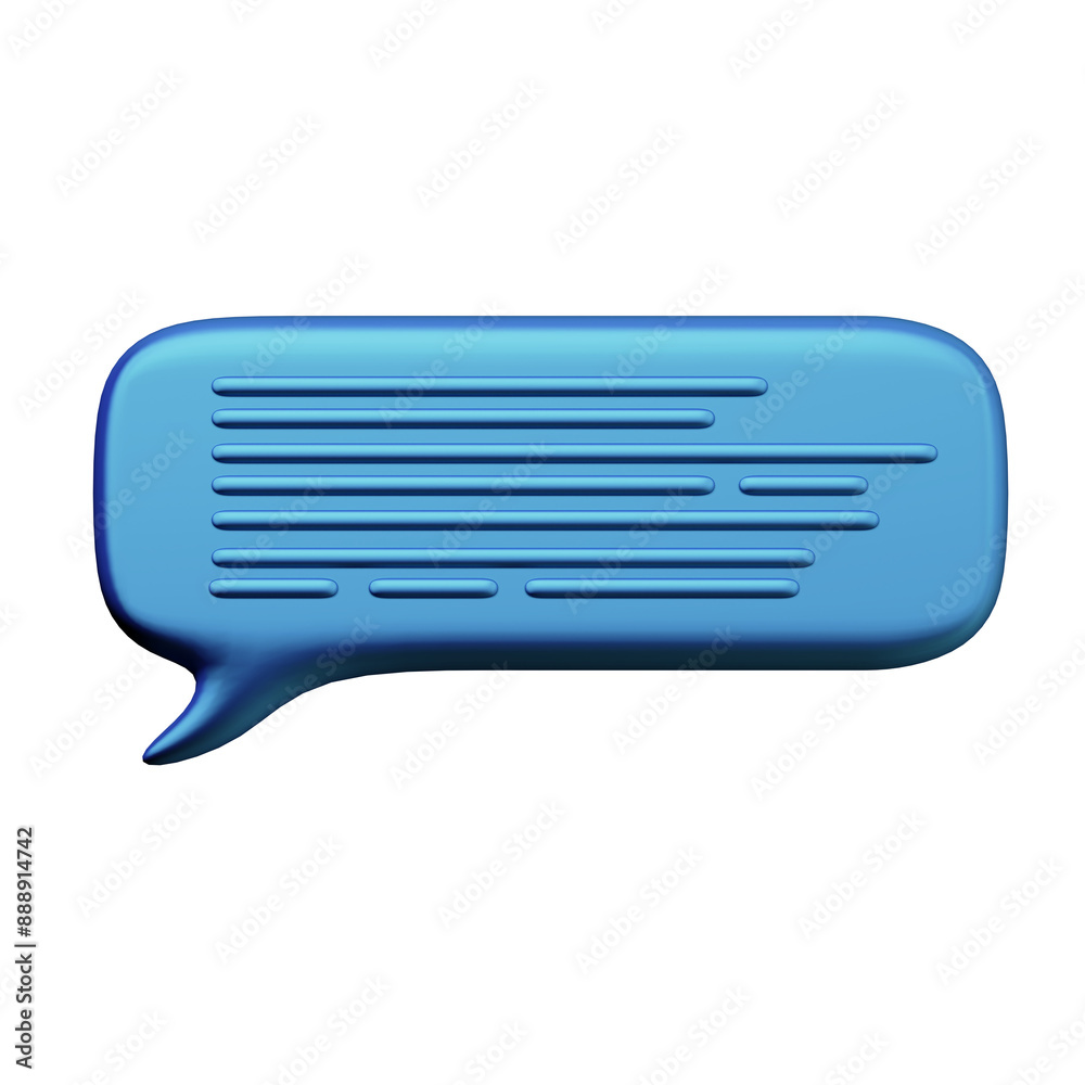 Various toon 3D icons of speech bubbles Various toon 3D icons of speech bubbles