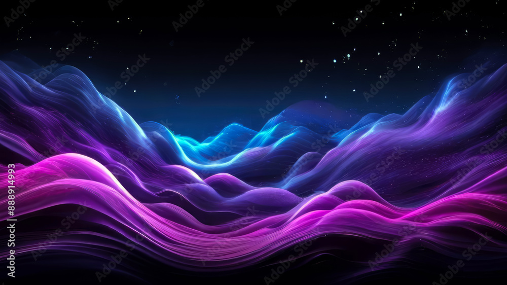 Obraz premium abstract dark purple blue color futuristic background banner header poster presentation 