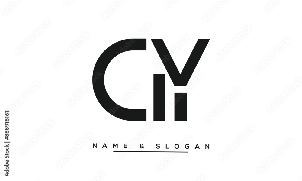 GY, YG, G, Y Abstract Letters Logo Monogram GY, YG, G, Y Abstract Letters Logo Monogram