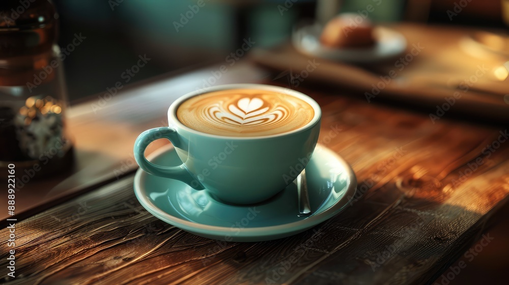 Fototapeta premium cup of coffee with cinnamon