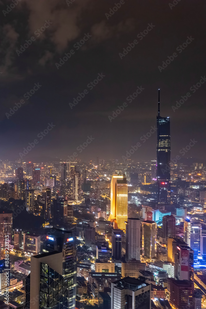 Naklejka premium scenery in kuala lumpur city.kuala lumpur is the city in the malaysia