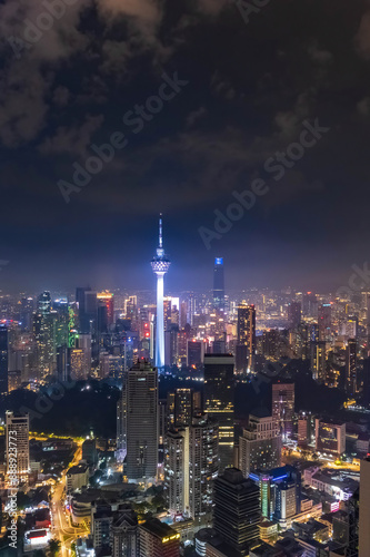 scenery in kuala lumpur city.kuala lumpur is the city in the malaysia