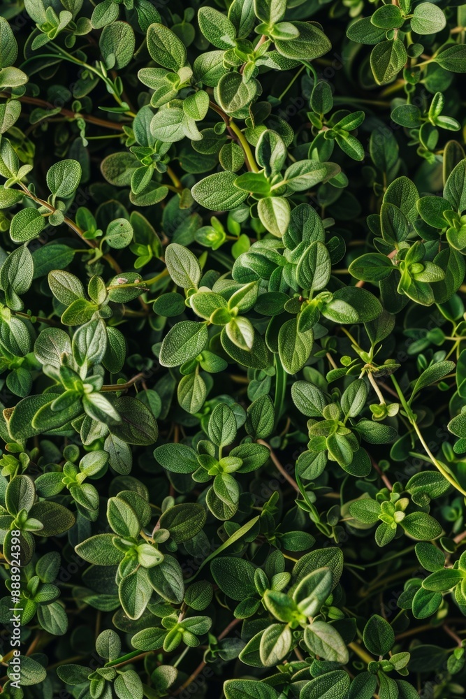 Thyme texture background, thymus leaf banner, Thymus vulgaris pattern, fresh herbal leaves banner Thyme texture background, thymus leaf banner, Thymus vulgaris pattern, fresh herbal leaves banner