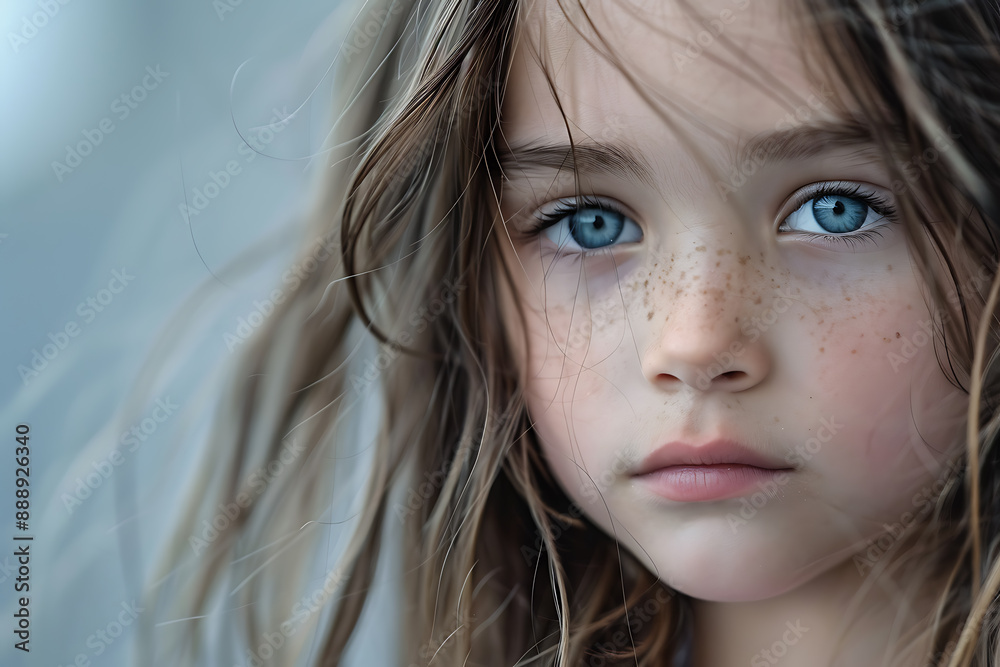 Close-up photo of a beautiful girl, capturing her radiant features and natural beauty in a detailed, expressive portrait Close-up photo of a beautiful girl, capturing her radiant features and natural beauty in a detailed, expressive portrait