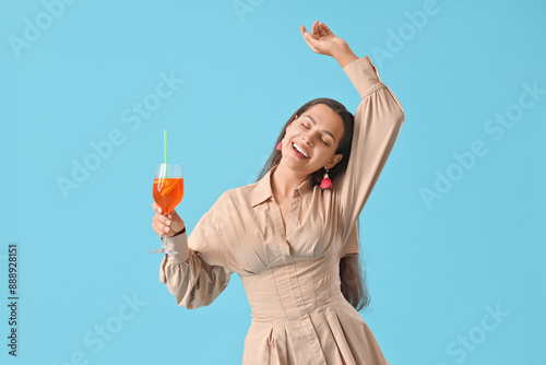 Young woman with aperol spr...