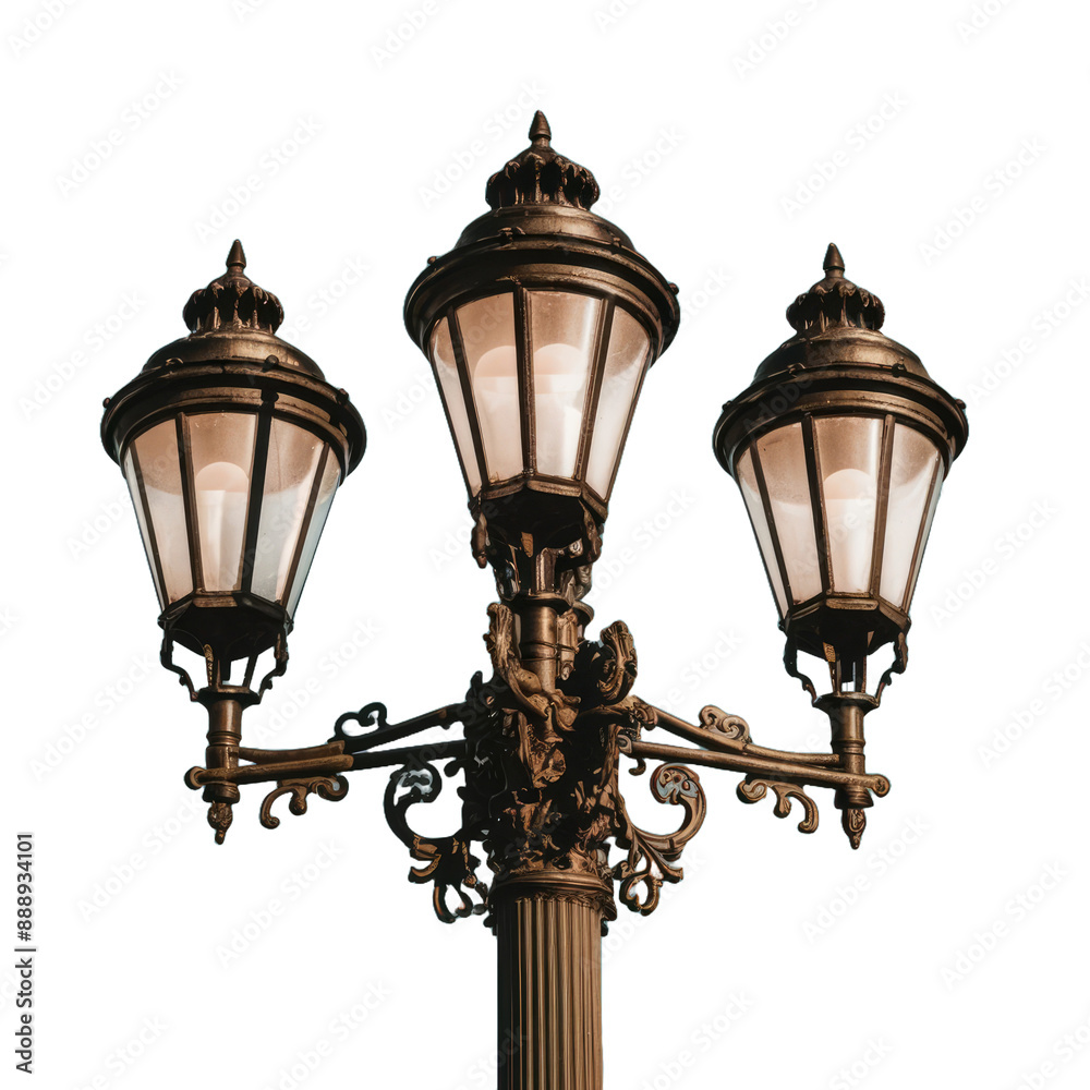 a street lamps isolated on white background. a street lamps isolated on white background.