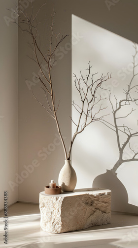 Arrange products on a podium that exudes Arboreal  1 3