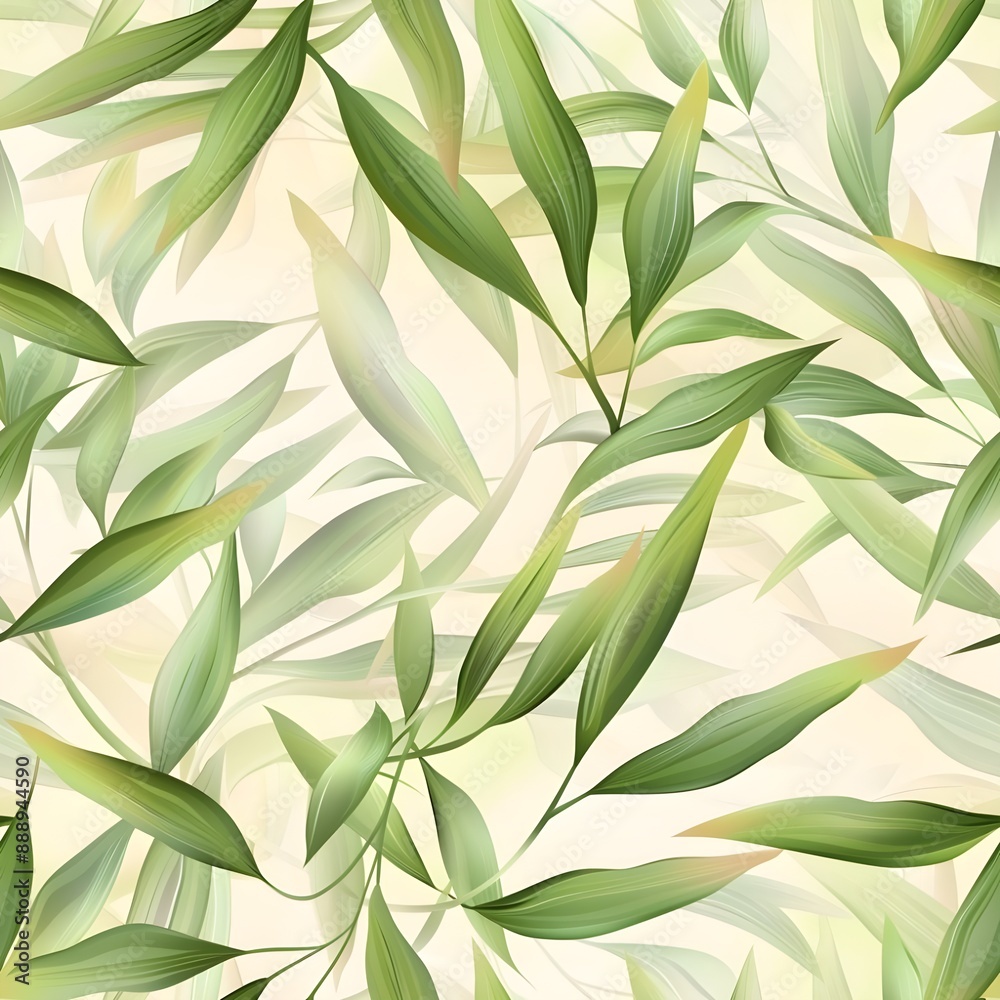 Abstract Bamboo Leaves Pattern Abstract Bamboo Leaves Pattern