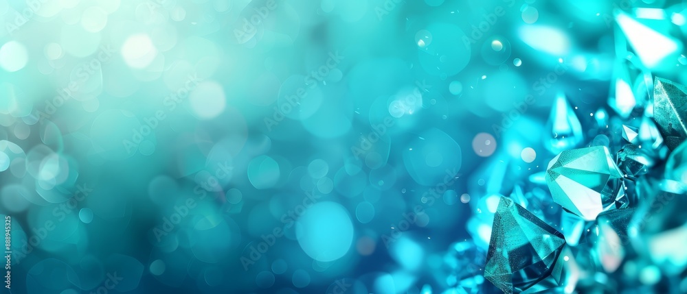 A tight shot of a blue diamond against a backdrop of blue and green, subtly blurring the surrounding landscape to emphasize the gem A tight shot of a blue diamond against a backdrop of blue and green, subtly blurring the surrounding landscape to emphasize the gem