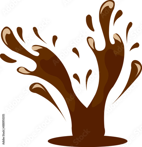 Chocolate Splash Illustration