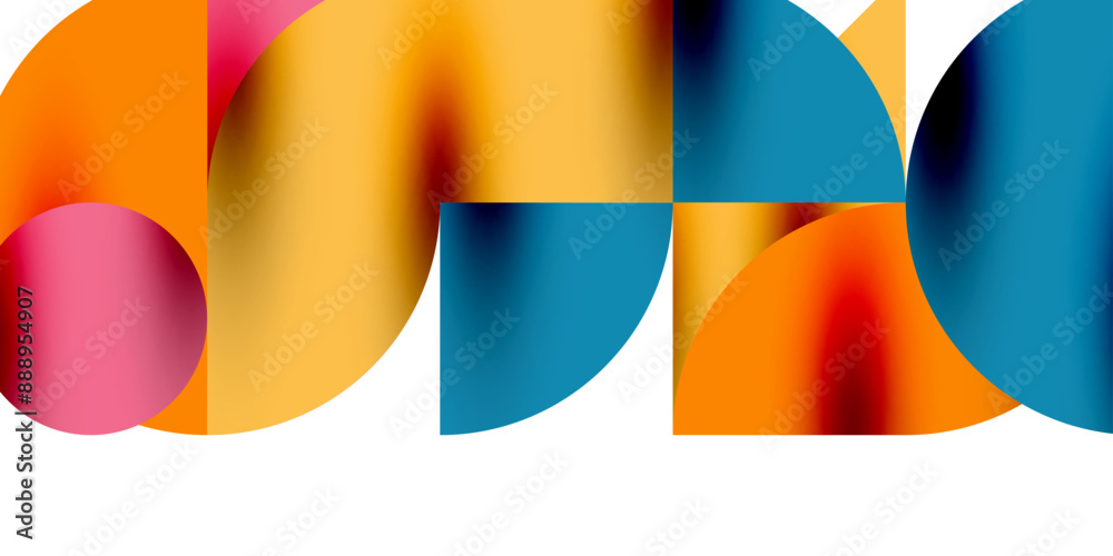 Shadow effect shiny circles and round triangles geometric modern art. Vector Illustration For Wallpaper, Banner, Background, Card, Book Illustration, landing page Shadow effect shiny circles and round triangles geometric modern art. Vector Illustration For Wallpaper, Banner, Background, Card, Book Illustration, landing page