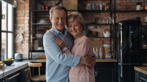 Wallpaper Mural The elderly couple's warm embrace. Torontodigital.ca