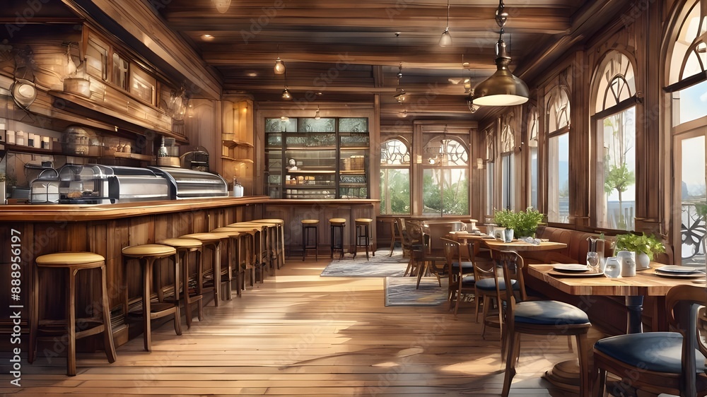 Interior design of cafe Interior design of cafe
