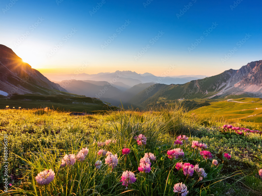 Obraz premium spring in the mountains