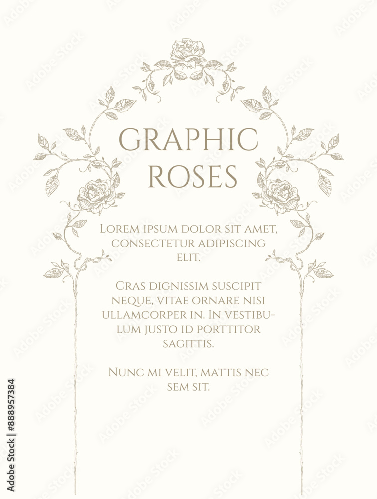 Floral borders,classic frame. Graphic design page. Floral borders,classic frame. Graphic design page.