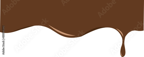 Melted Chocolate Corner Border