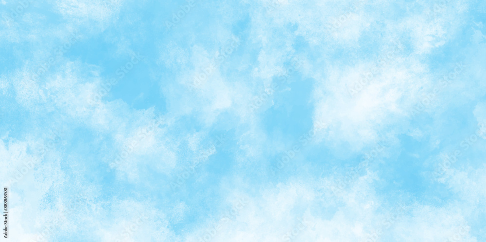 Grunge art and abstract blue color clouds texture background, cloudy and foggy Watercolor hand paint wash sky stains, clearing day and beautiful nature in the morning with soft fresh cloudy blue sky. Grunge art and abstract blue color clouds texture background, cloudy and foggy Watercolor hand paint wash sky stains, clearing day and beautiful nature in the morning with soft fresh cloudy blue sky.