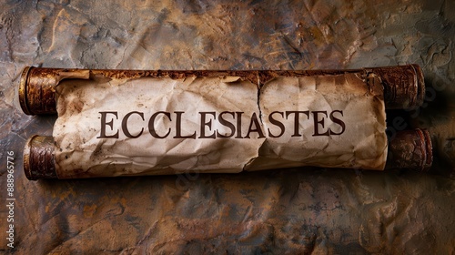 Religious Text of Ecclesiastes: Historical Manuscript for Spiritual Guidance photo