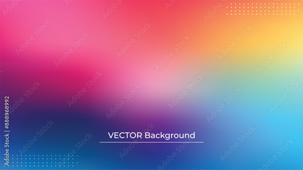 Smooth and blurry colorful gradient mesh background. Modern bright rainbow colors. Easy editable soft colored vector banner template. Premium quality Smooth and blurry colorful gradient mesh background. Modern bright rainbow colors. Easy editable soft colored vector banner template. Premium quality