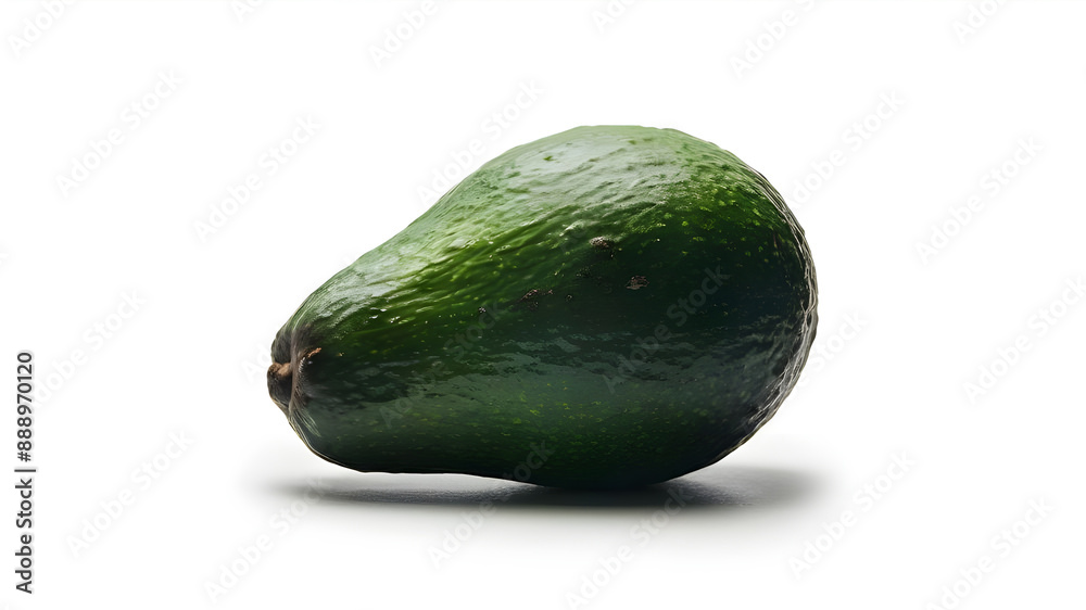 Fresh Hass Avocados: Ripe and Ready to Eat, white background. Fresh Hass Avocados: Ripe and Ready to Eat, white background.