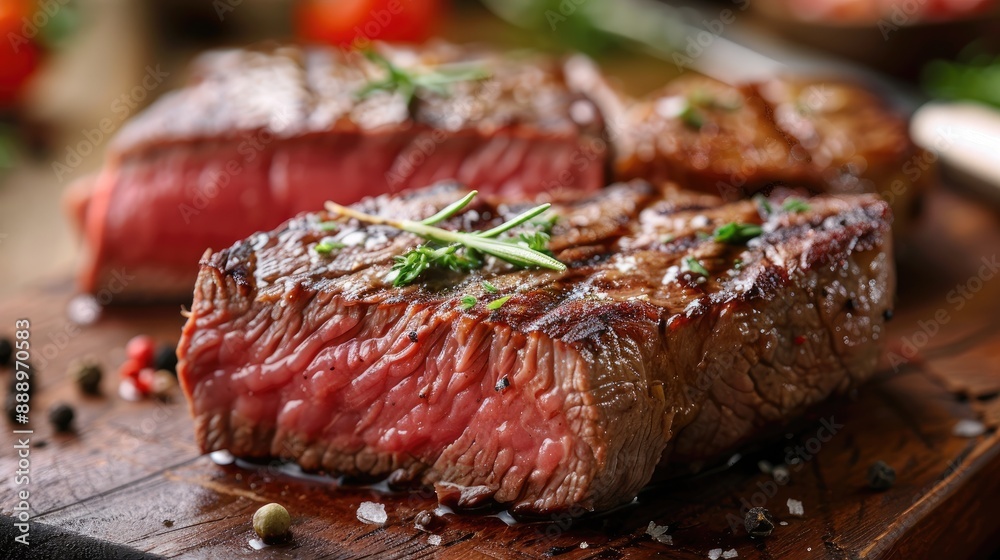 Delicious beef steak Delicious beef steak