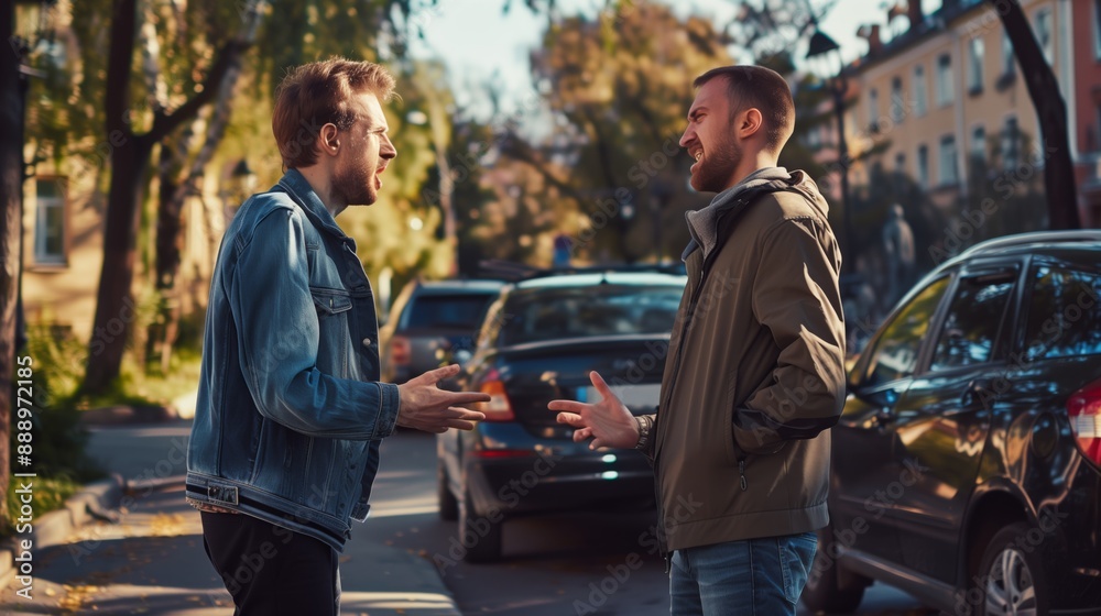 Two Drivers Arguing After Traffic Accident Two Drivers Arguing After Traffic Accident