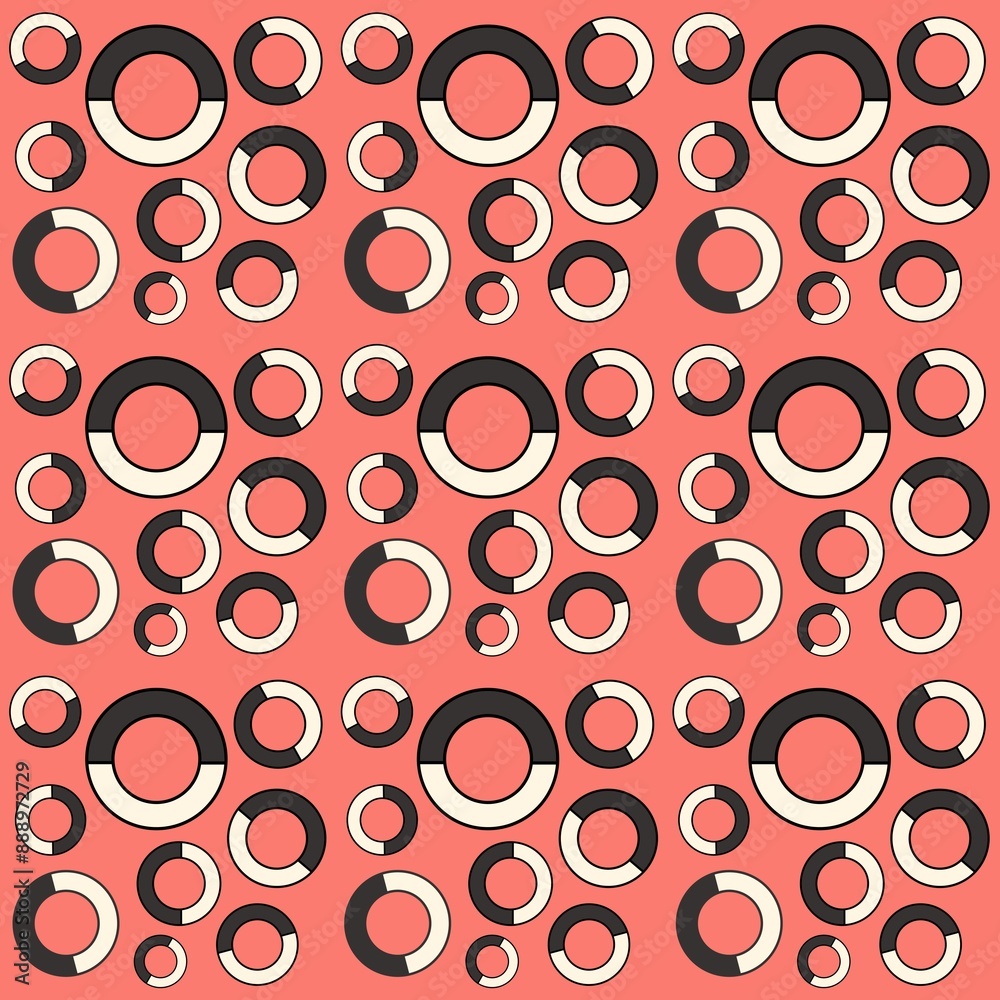 seamless pattern with circles seamless pattern with circles