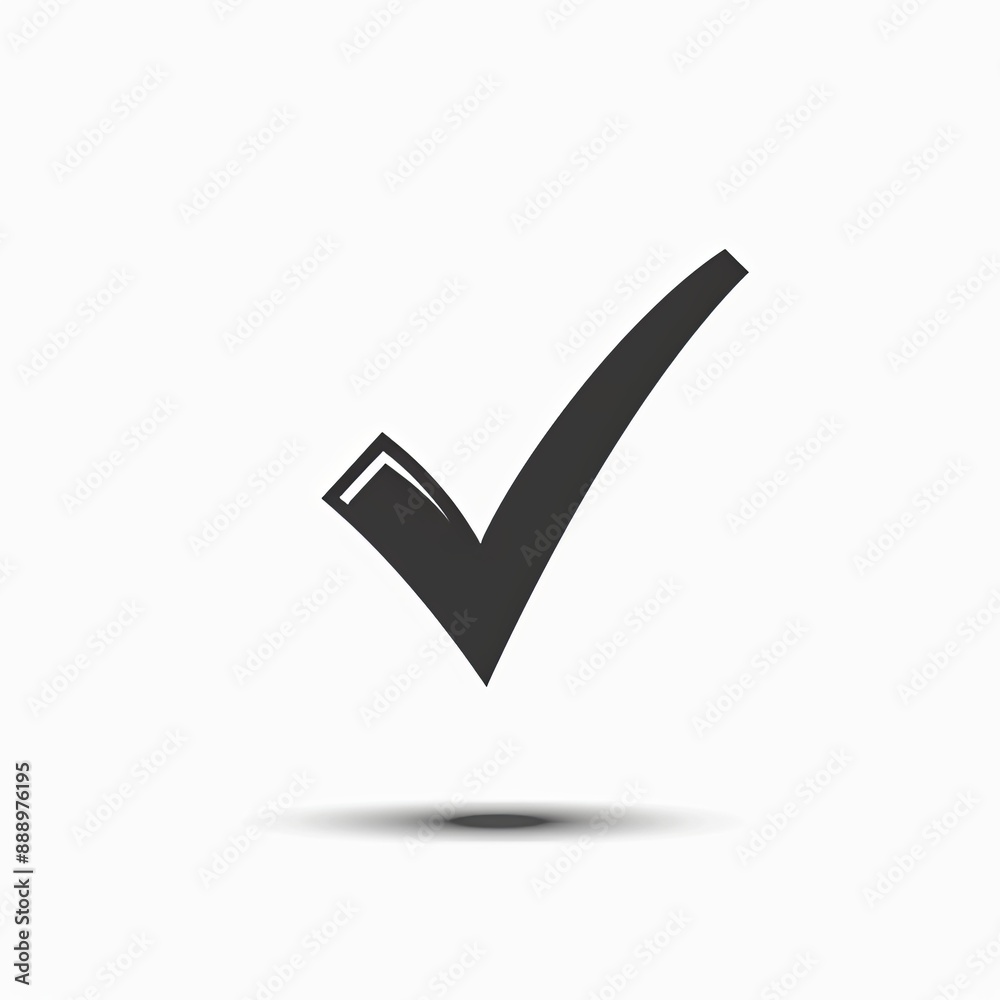 Check mark icon illustration. White background Check mark icon illustration. White background