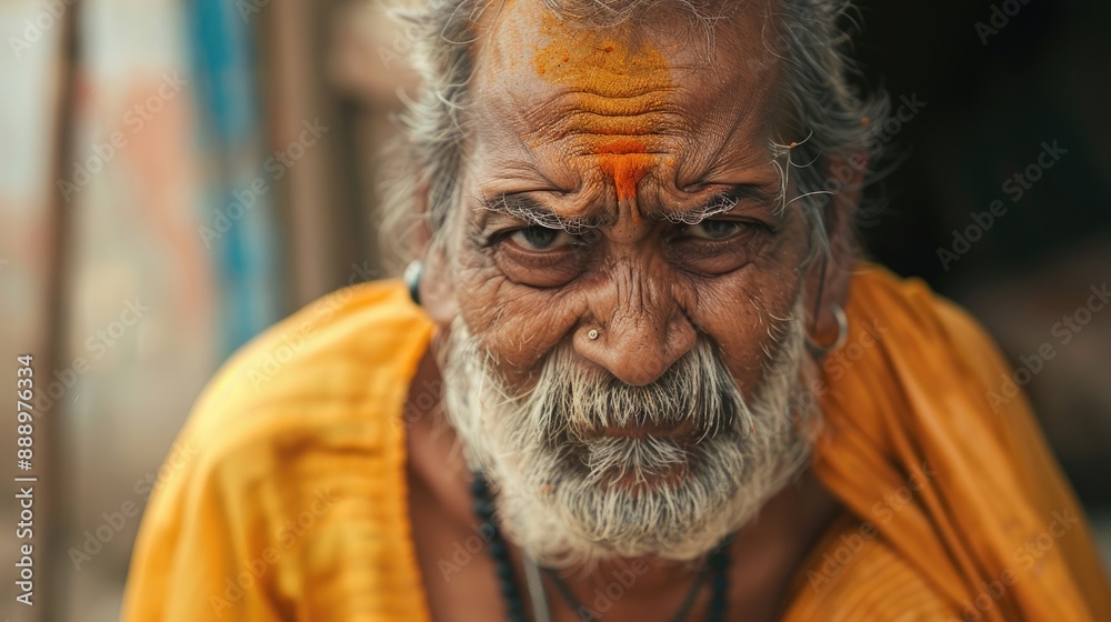 Indian man giving angry expression Indian man giving angry expression
