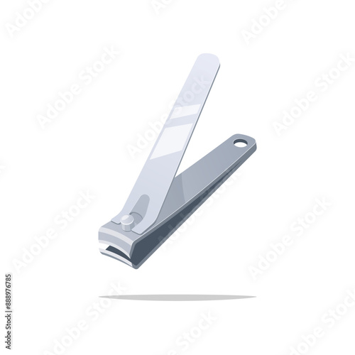 Nail clipper vector isolated on white background.